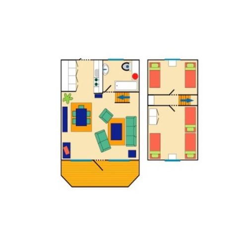 BUNGALOW 5 people - Heidehut Penta