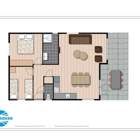 Chalet 4 persons - Cabin II Wellness (Spa)