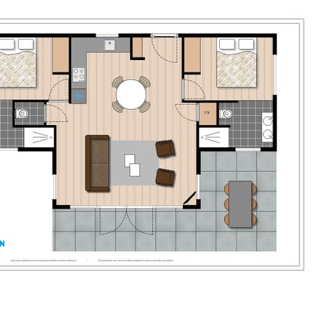 Bungalow 4 persons - Beekhoeve Wellness (Spa)