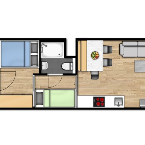 APARTMENT 5 people - Comfort | Bedroom - Sleeping area (max. 2 adults)
