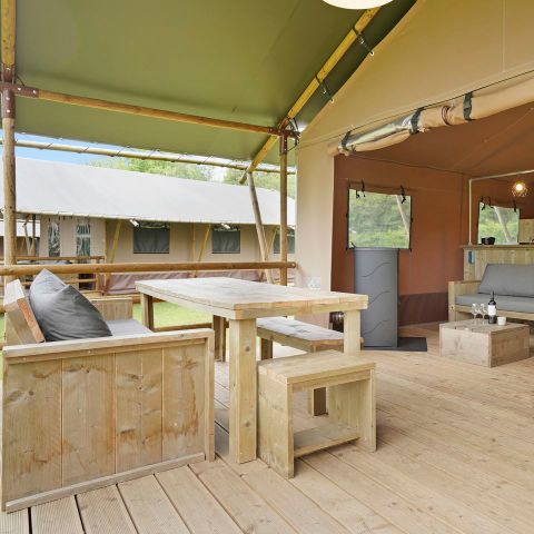 Canvas and wooden tent 6 persons - 6ST