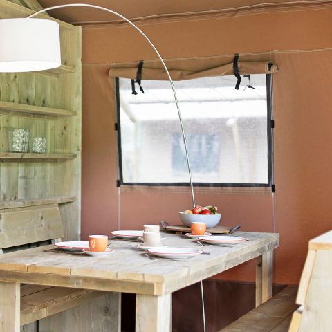 Canvas and wooden tent 6 persons - 6ST