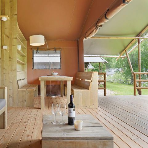 Canvas and wooden tent 6 persons - 6ST