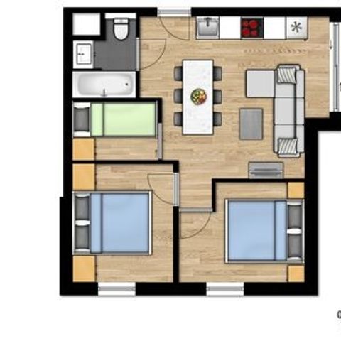 APARTMENT 6 people - Family suite