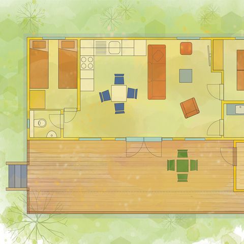 MOBILE HOME 4 people - mobile home/chalet Salmon