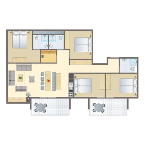 APARTMENT 10 people - 10-person flat