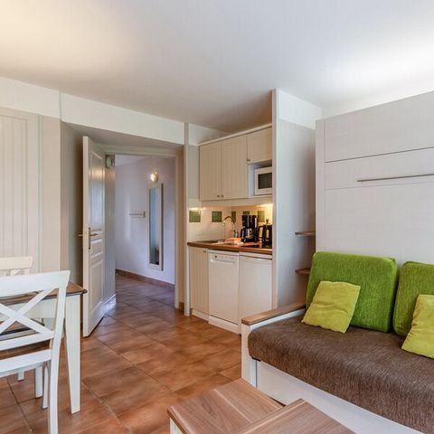 Studio 3 persons - 1 sleeping - Alcove - Terrace or balcony - Garden Level - Quartier de Hameau district
