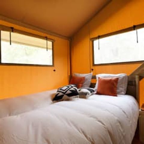 Canvas and wooden tent 6 persons - Safaritent