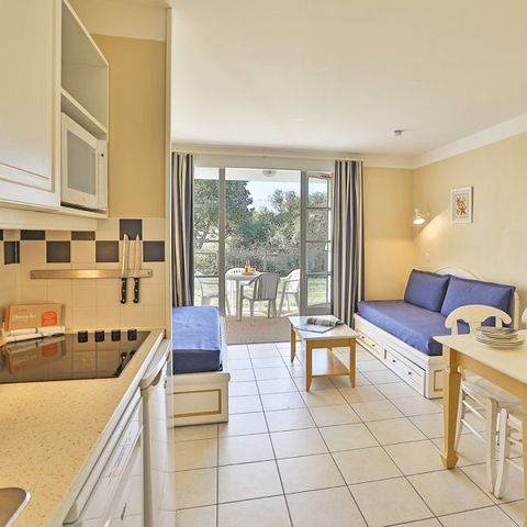 Studio 4 persons - - 1 coin nuit - Terrace - Quartier Domaine de Moulin