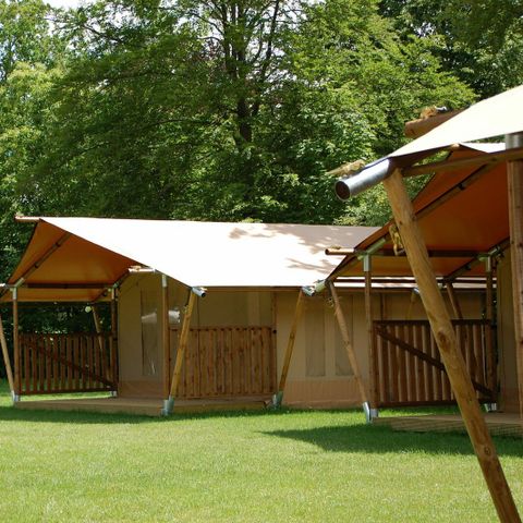 Canvas and wooden tent 5 persons - Safari tent