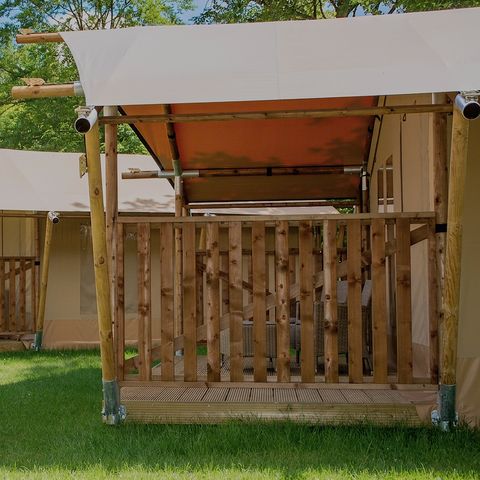 CANVAS AND WOOD TENT 5 people - Safari tent
