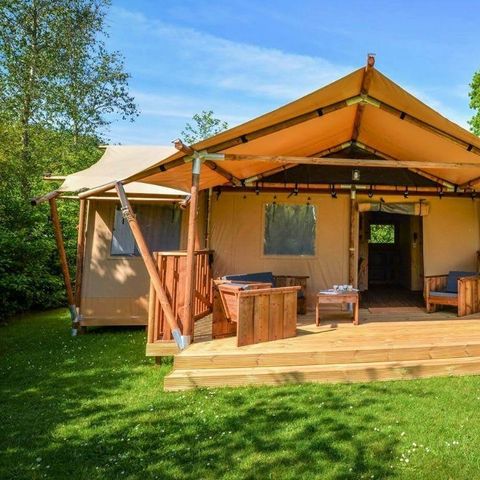 Canvas and wooden tent 4 persons - Lodgetent