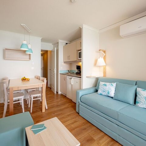 Studio 4 persons - 1 sleeping - Alcove - Air-conditioned - Terrace or balcony