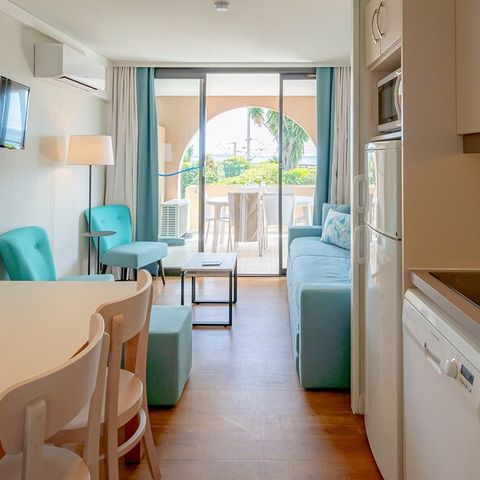 Apartment 6 persons - 1 bedroom - 1 sleeping - Alcove - Air-conditioned - Terrace or balcony