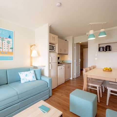 Apartment 6 persons - 1 bedroom - 1 sleeping - Alcove - Air-conditioned - Terrace or balcony