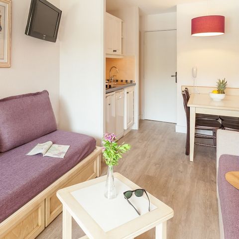 Studio 4 persons - 1 sleeping area - Terrace or balcony - Garden view