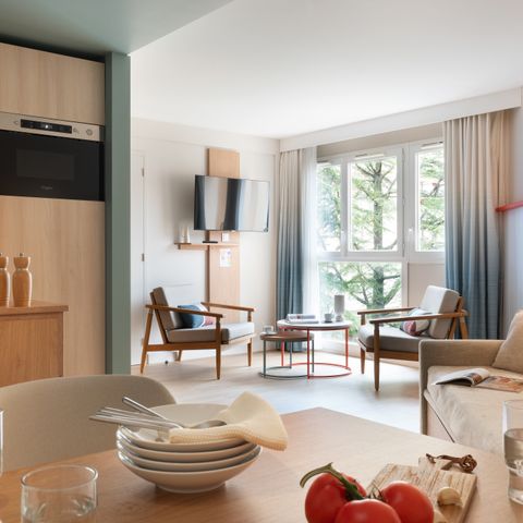 Apartment 6 persons - 1 bedroom - 1 sleeping - Alcove - Garden view