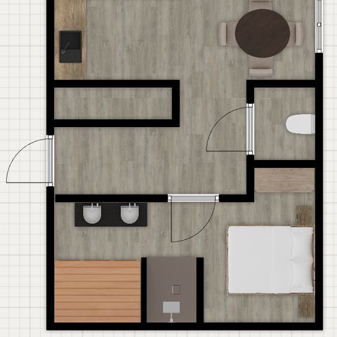 Bungalow 2 persons - Terrace Lodge with sauna and hot tub