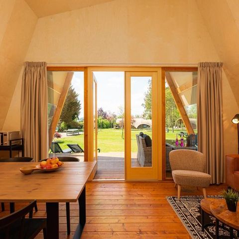 CANVAS AND WOOD TENT 3 people - XL tent suite with private sanitary facilities