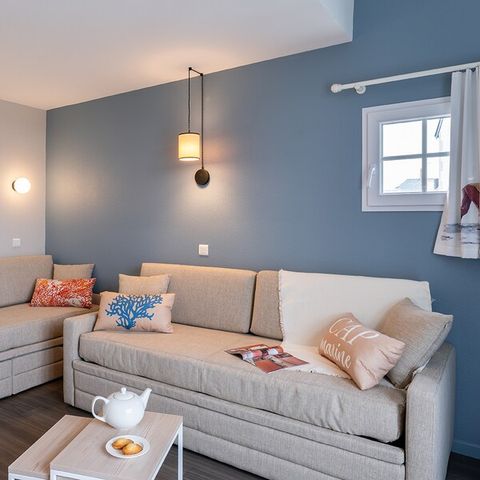 Apartment 8 persons - - 2 bedroom + 1 sleeping alcove - Terrace or balcony - Sea view