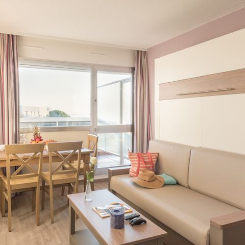 Studio 4 persons - - 1 sleeping alcove - Sea view - Air conditioned