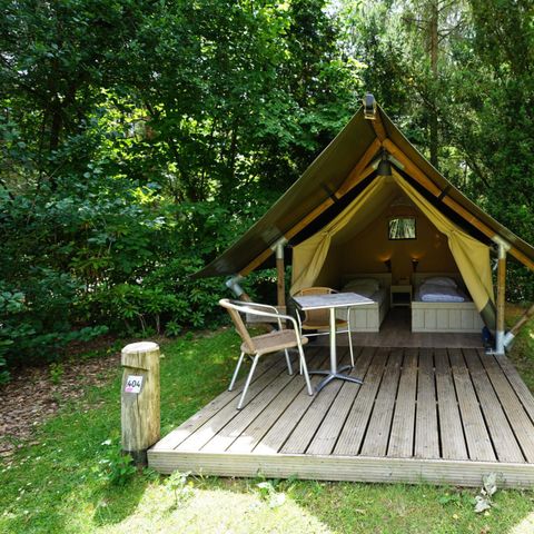 Canvas and wooden tent 2 persons - Mini