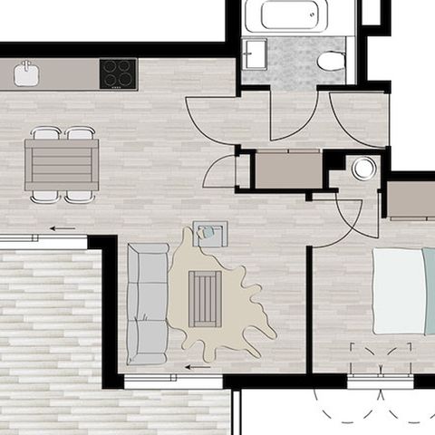 APARTMENT 4 people - Arolle
