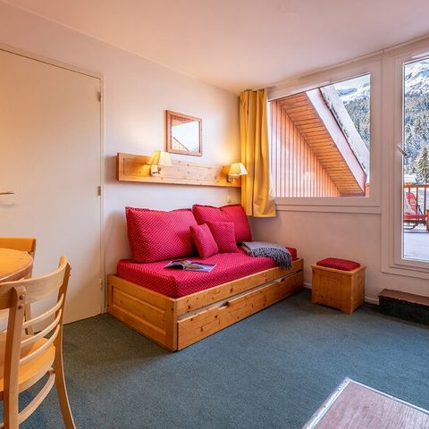 Apartment 6 persons - Flat 6 people - 1 bedroom + 1 sleeping area - Valley view - Balcony