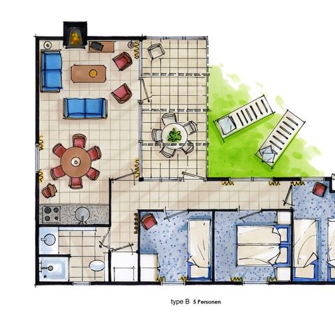 BUNGALOW 5 people - B