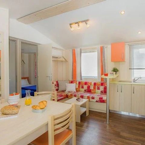 Mobile home 6 persons - Mobile-home | Comfort | 3 Bedrooms | 6 Pers. | Raised terrace