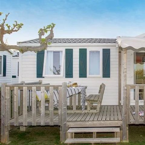Mobile home 6 persons - Mobile-home | Comfort | 3 Bedrooms | 6 Pers. | Raised terrace