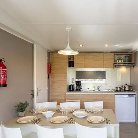 Mobile home 6 persons - Mobil-home | Premium | 3 Bedrooms | 6 Pers. | Terrace Lounge | Air-con.