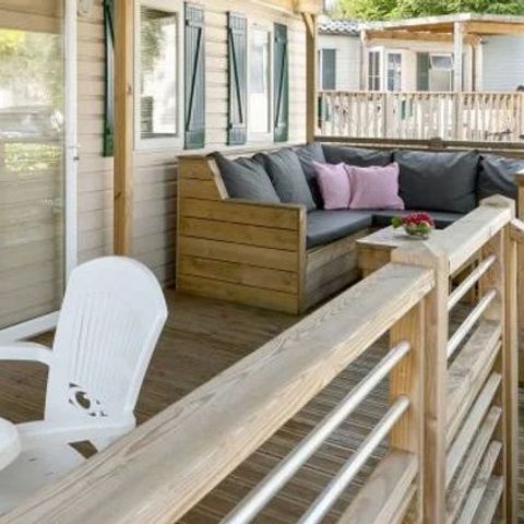 Mobile home 6 persons - Mobil-home | Premium | 3 Bedrooms | 6 Pers. | Terrace Lounge | Air-con.