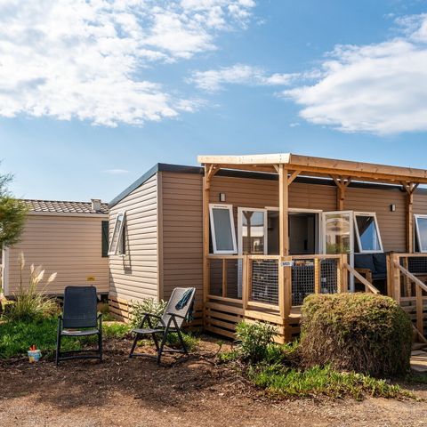 Mobile home 6 persons - Mobile-home | Comfort XL | 3 Bedrooms | 6 Pers. | Raised terrace | Air conditioning | TV