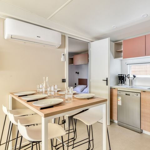 Mobile home 6 persons - Mobile-home | Comfort XL | 3 Bedrooms | 6 Pers. | Raised terrace | Air conditioning | TV