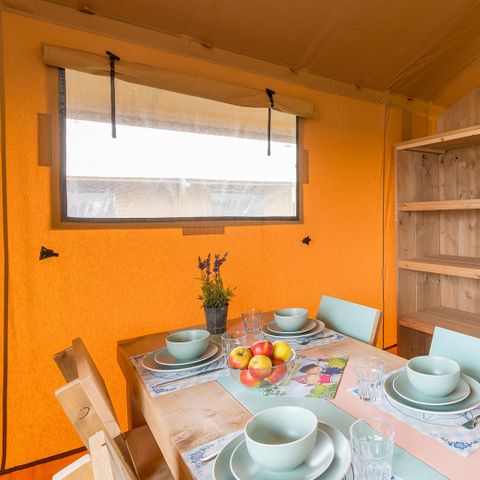 Canvas and wooden tent 4 persons - Adventure tent
