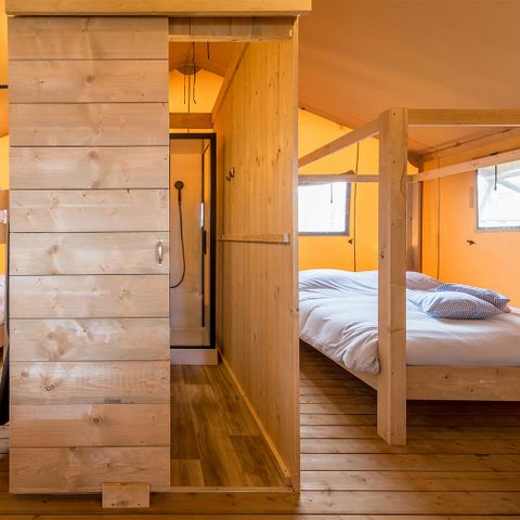 Canvas and wooden tent 4 persons - Adventure tent