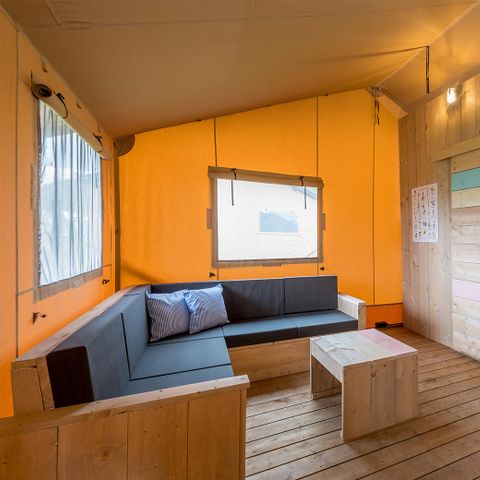 Canvas and wooden tent 6 persons - Adventure tent