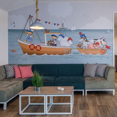 Bungalow 6 persons - Fien & Teun barge house including cot
