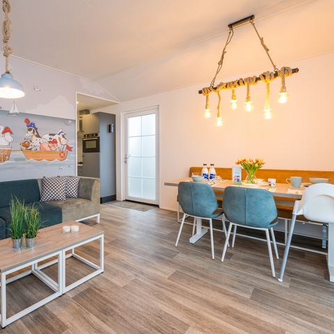 Bungalow 6 persons - Fien & Teun barge house including cot