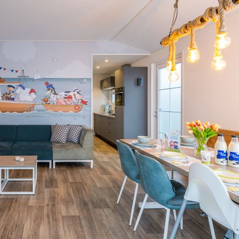 Bungalow 6 persons - Fien & Teun barge house including cot