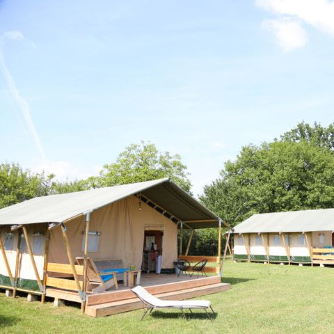 CANVAS AND WOOD TENT 5 people - Safari lodge Prestige (max. 2 adults)