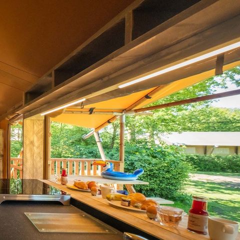 CANVAS AND WOOD TENT 5 people - Safari lodge Deluxe