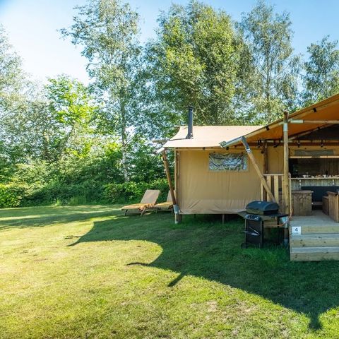 Canvas and wooden tent 5 persons - Safari lodge Deluxe