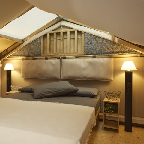 Canvas and wooden tent 6 persons - Airlodge 2.0 Family Hot tub