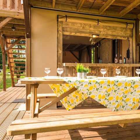 CANVAS AND WOOD TENT 6 people - Air Dreamer 3 Deluxe