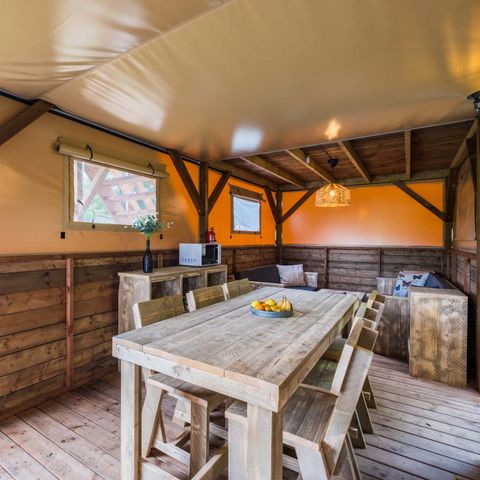 Canvas and wooden tent 6 persons - Air Dreamer 3 Deluxe