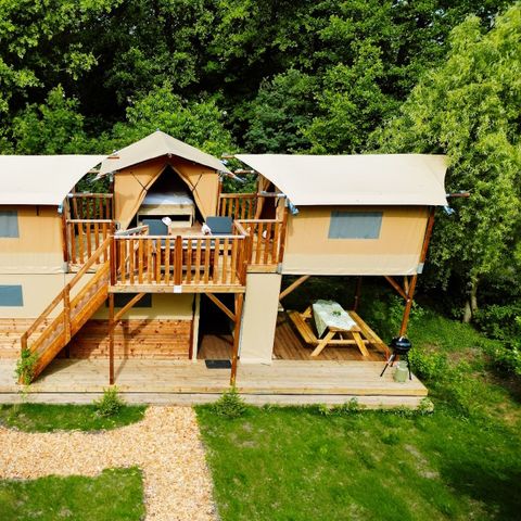 CANVAS AND WOOD TENT 6 people - Air Dreamer 3 Deluxe