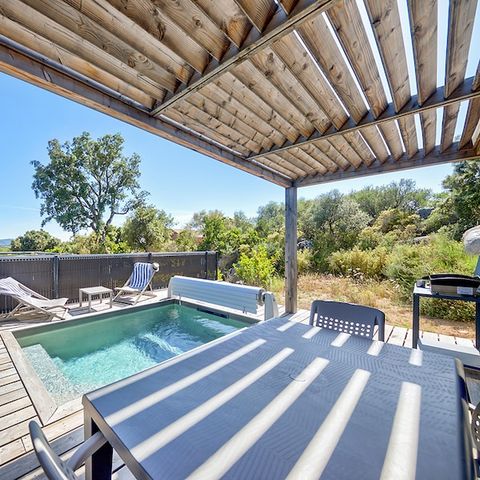 HOUSE 6 people - - 3 bedrooms - Duplex - Air conditioned - 4m private swimming pool - Terrace