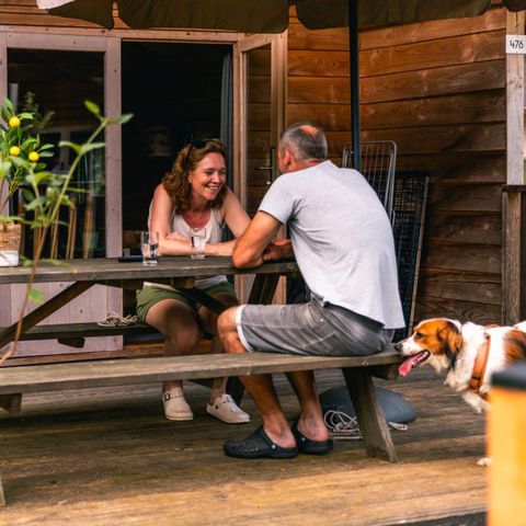 Canvas and wooden tent 6 persons - Glamping tent Dog Lodge